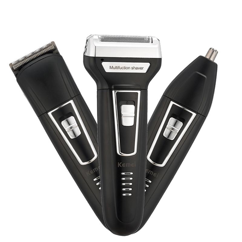 KEMEI 3 In 1 Rechargeable Electric Shaver & Trimmer KM-6332